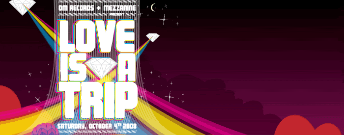 Love Fest and Love's a Trip at Mezzanine announcement