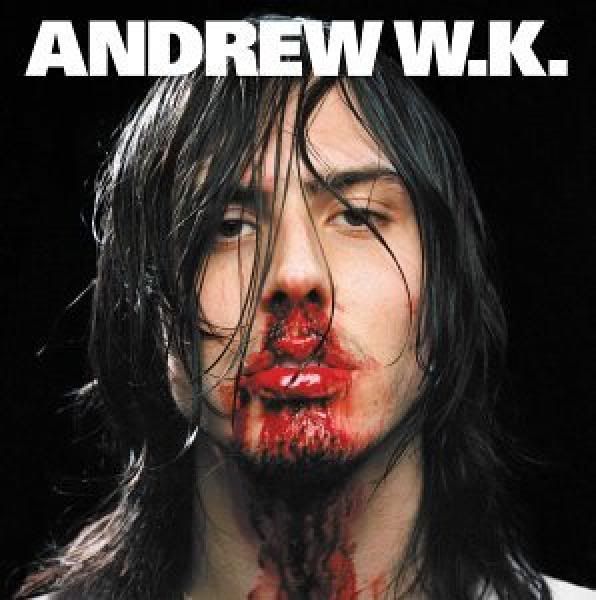 Andrew W.K., I Get Wet - Definitely one of the most bad-ass covers ever pressed. The cover sums up Andrew W.K. in a single shot.