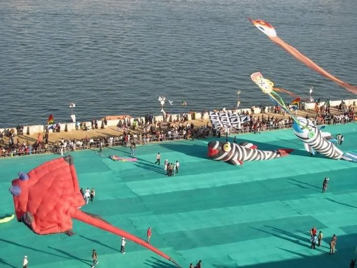 International kite festival 2011 held at Ahmedabad, India