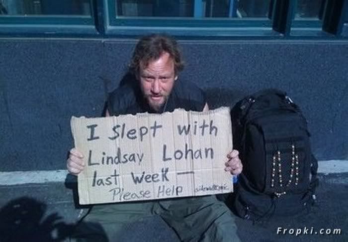 I slept with Lindsay Lohan last week - Please help