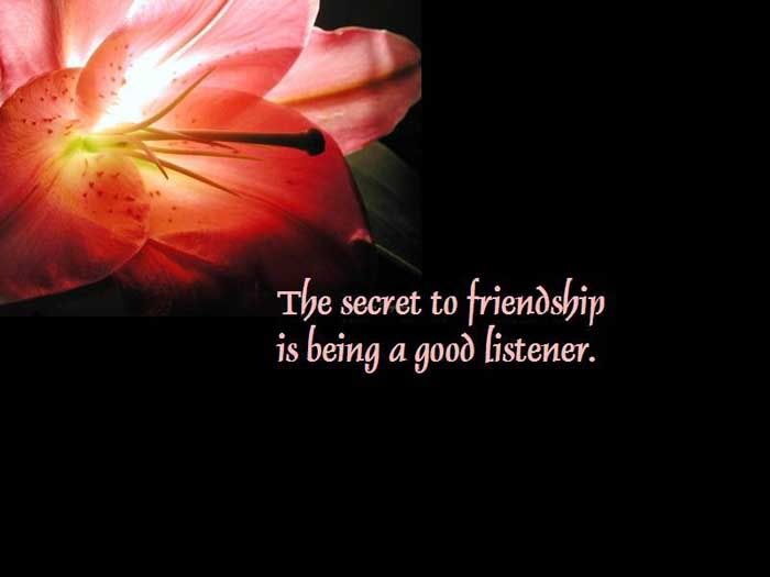 secret to friendship