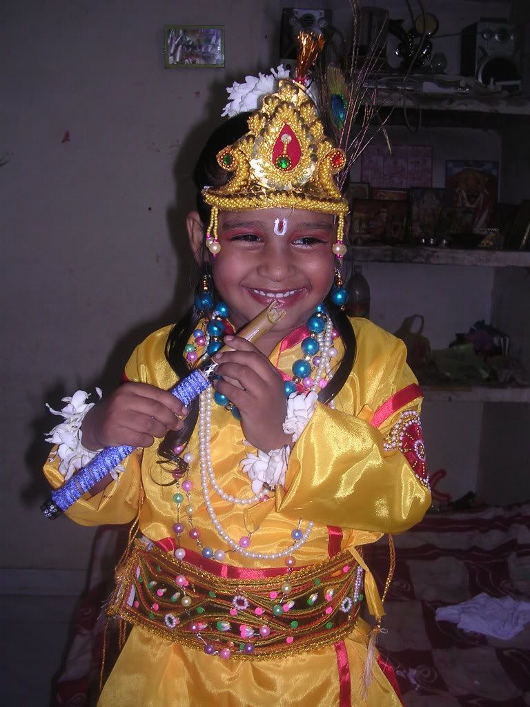 boy in krishna dress