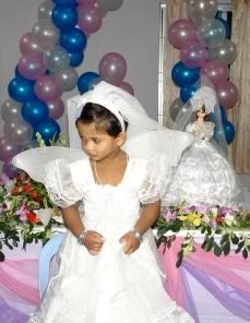 cute baby in white fairy dress so sweet