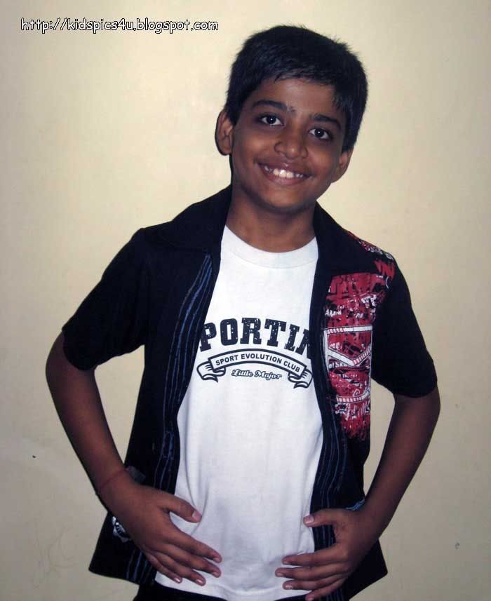cute boy sagar in black t.shirt