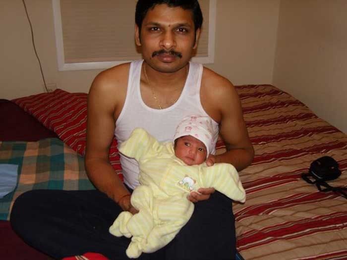 aariya with her papa