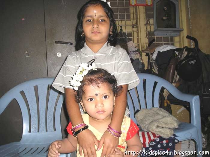 cute baby lakshmi with her sister