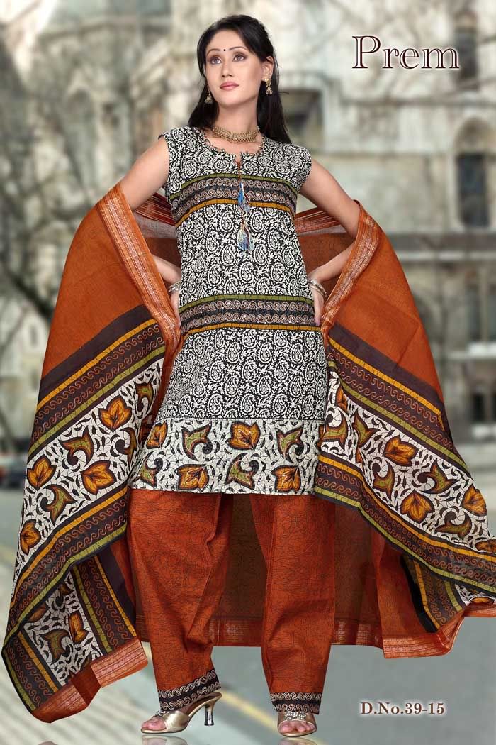 jaipuri print pure cotton dress