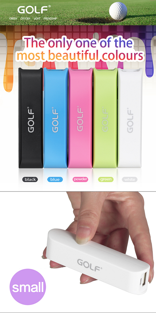 Power Banks from boodoob and GOLF