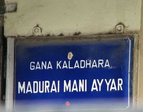 madurai mani iyer nameboard