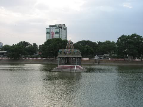view from mylapore tank