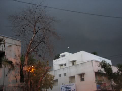 thunderstorm in mylapore