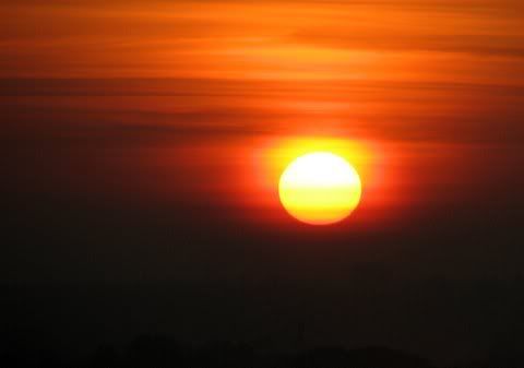 sunrise black and orange