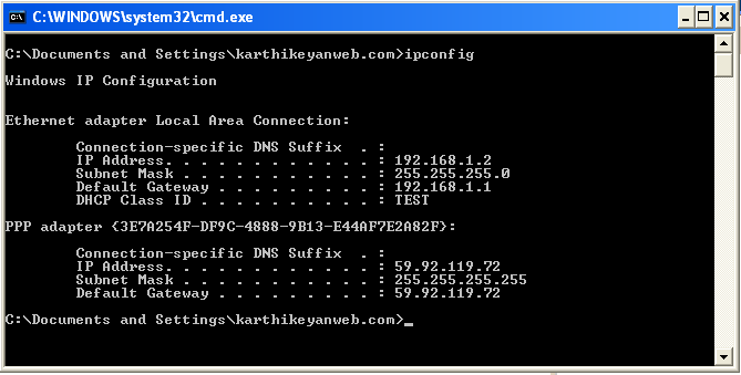 dhcp option 150 ipconfig