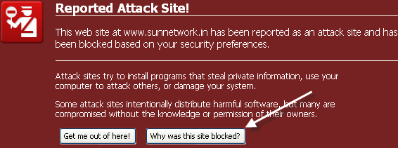 Sun Network Site Warned By Google