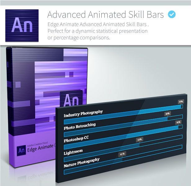 Advanced Animated Skill Bars - Edge Animate - 1