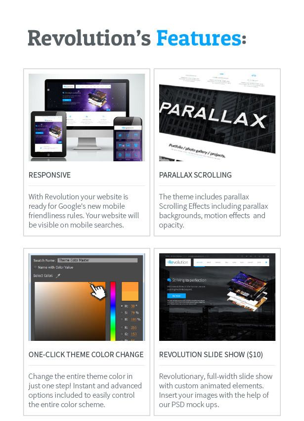 Revolution - Parallax Multipurpose Muse Template - 2