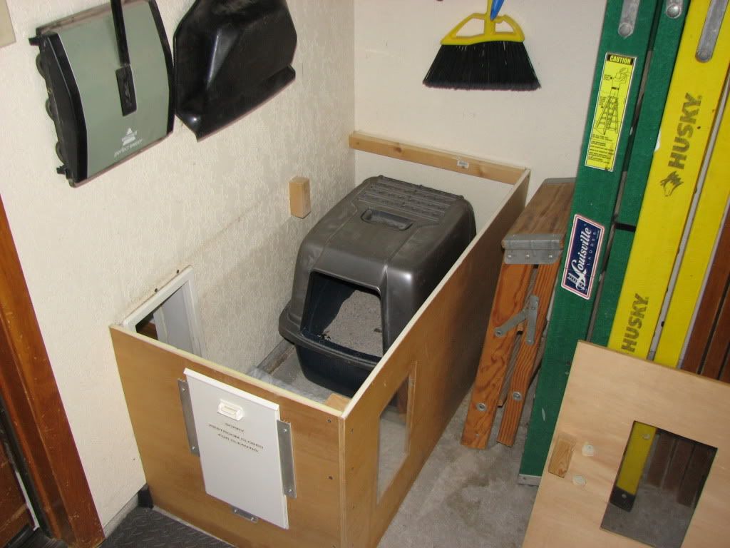 Complete beginner's first project: hidden litter box ...