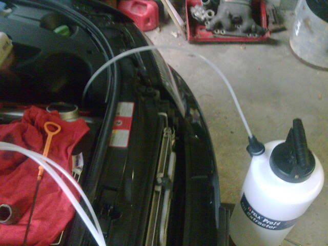 oil change pump. oil pan and then pump the