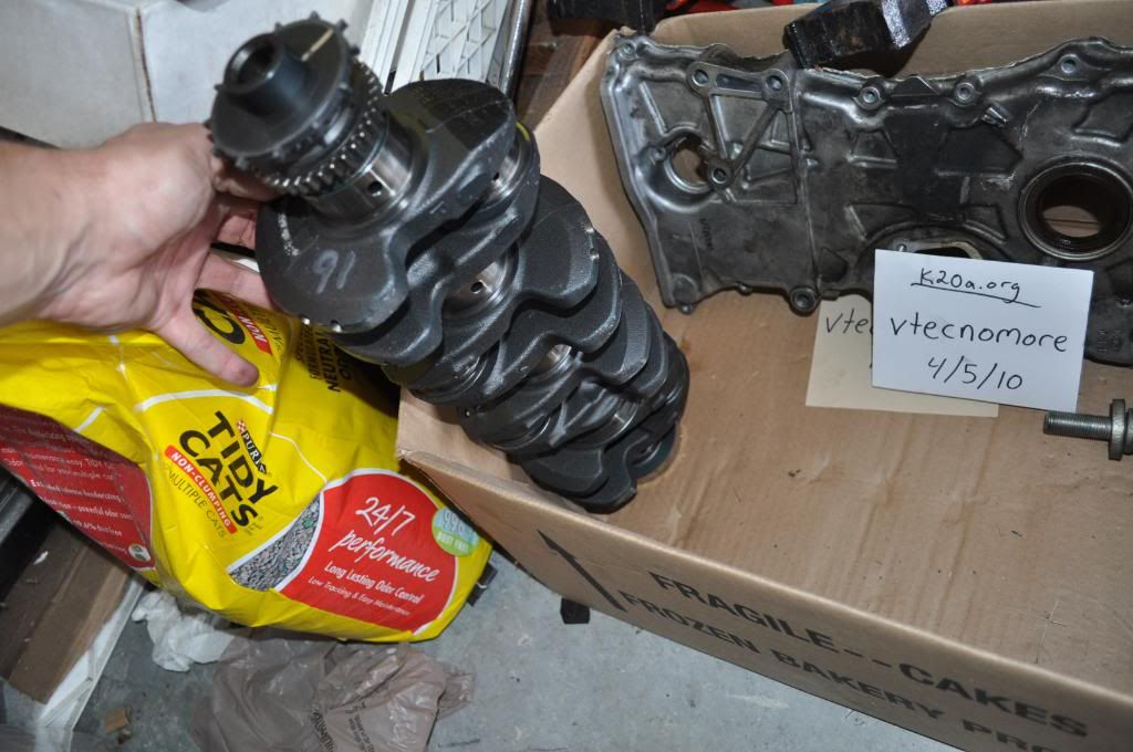 FS/FT K20a2 cams, K20z1 Crank, Timing Cover, Crank Pulley, Cam Gears