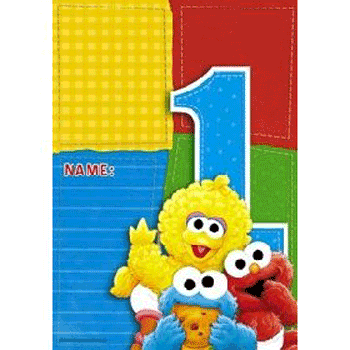 Sesame Street Birthday Party Ideas on Sesame Babies 1st Birthday Party Loot Gift Bags Party Supplies   Ebay