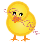 *Fuzzy Yellow Chick*  Printable Image