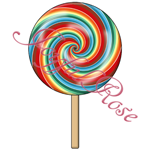 *Chocolate Rainbow Lollipop* Printable Image
