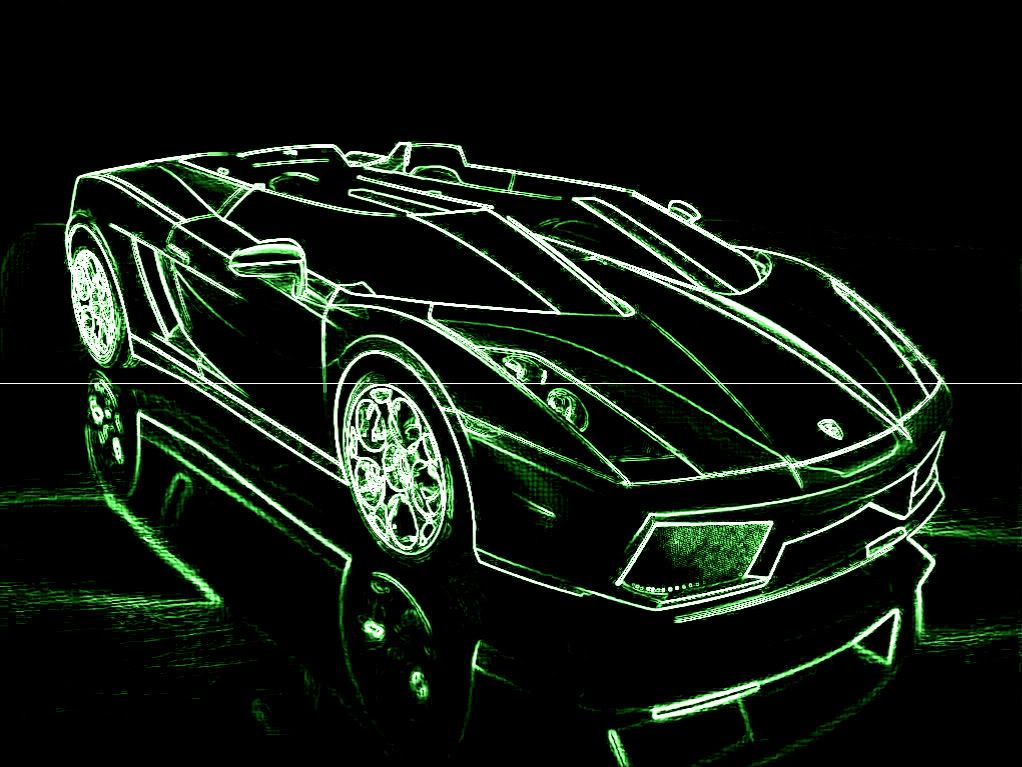 Lamborghini Concept S Green Neon Image