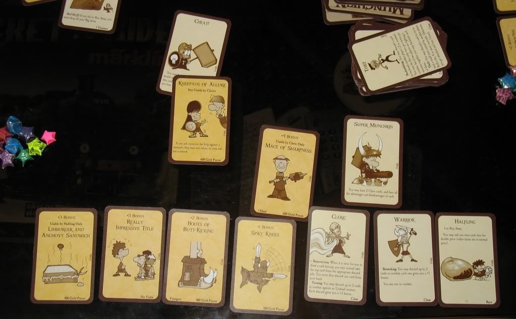 Munchkin - Player 1's Cards