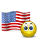 Smiley American Flag