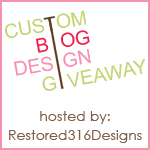 Custom Blog Design Giveaway