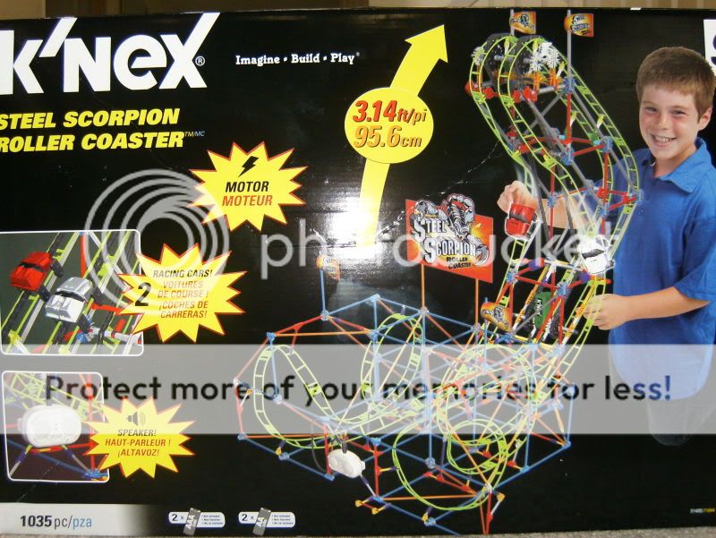 K'NEX Steel Scorpion Roller Coaster 1035 Set Box