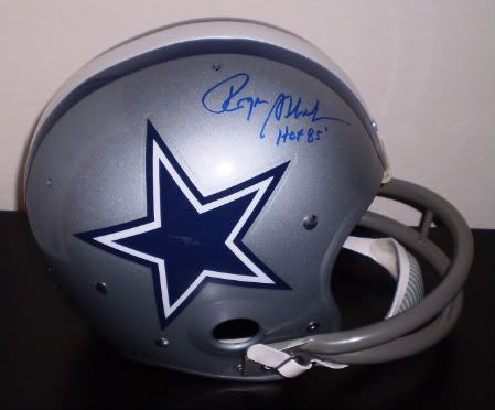 ROGER STAUBACH SIGNED AUTOGRAPHED DALLAS COWBOYS F/S PROLINE RK HELMET 