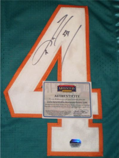 ZACH THOMAS SIGNED AUTOGRAPHED MIAMI DOLPHINS #54 JERSEY MM  