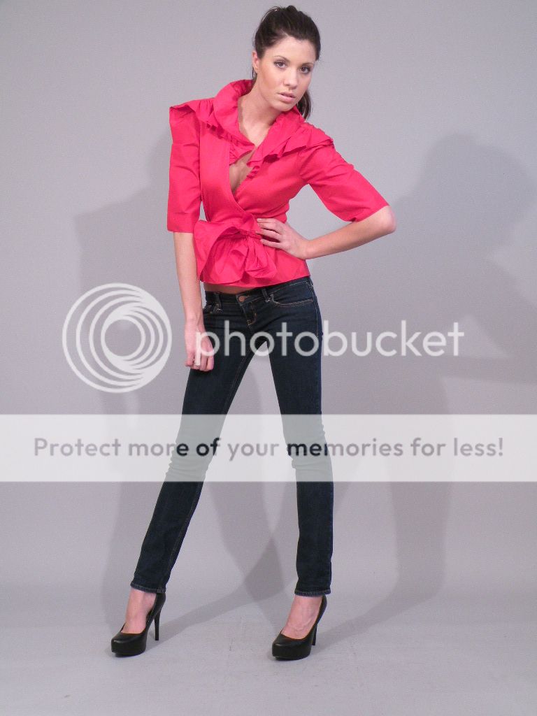 Stephen Burrows avant garde red silk evening top ruffle  