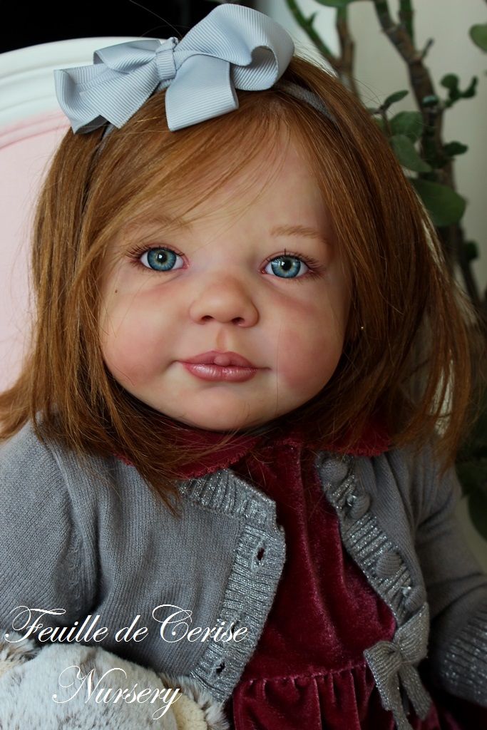 Feuille de Cerise Nursery - reborn toddler doll - micro-rooting human ...