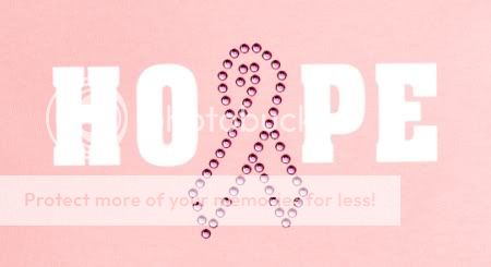 Breast Cancer Hope Rhinestone Womans T Shirt XS to 4XL  