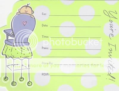 Boy or Girl Baby Shower Party Invitations Party Supplys
