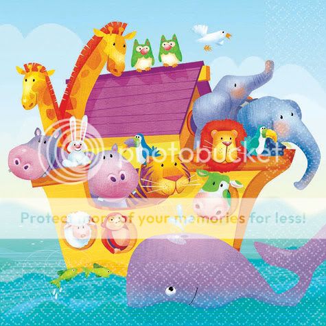 Noahs Ark Baby Shower Cake Napkins Party Supplies 16ct Party Supplies