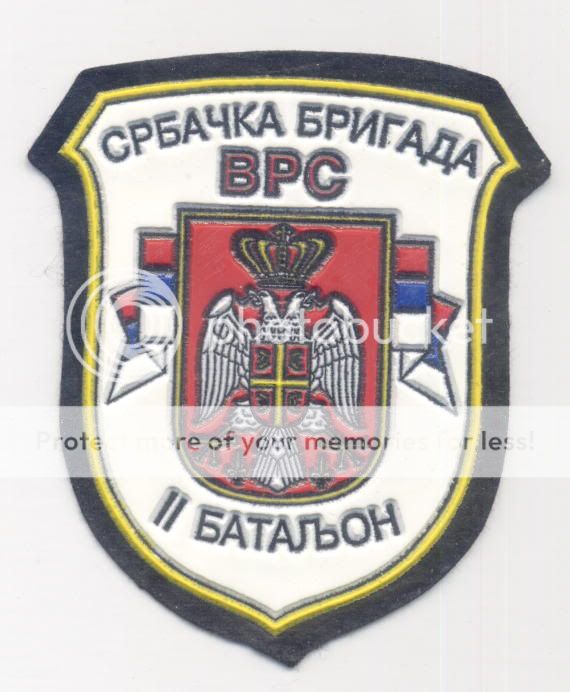 SERBIA ARMY  VRS / BRIGADE OF SRBAC, 2.BATTALION, patch  