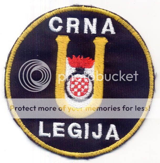 CROATIA ARMY   HRVATSKA VOJSKA / BLACK LEGION   USTASHAS   patch type